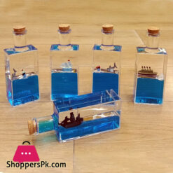 Liquid Ship Floating Ship Bottle Thousand Sunny Liquid Drift Ship Bottle Living Room Decoration