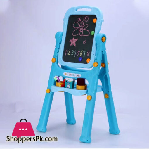 Magnetic Double Sided Drawing Board Kids Art Easel Standing Children Graffiti Writing Tablet