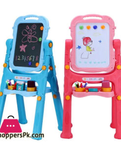 Magnetic Double Sided Drawing Board Kids Art Easel Standing Children Graffiti Writing Tablet