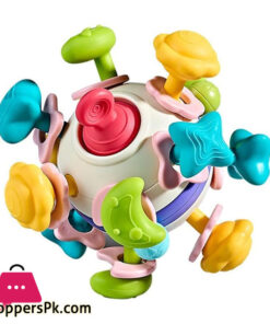 Manhattan Ball Baby Sensory Teething Teether Toy Grasp Training Toys Baby Teething Ball Rattle Infant Toy Educational Learning Toys For Baby