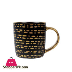 Metallic Black Finish Aurus Mug Set Of 6