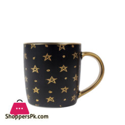 Metallic Black Finish Aurus Mug Set Of 6