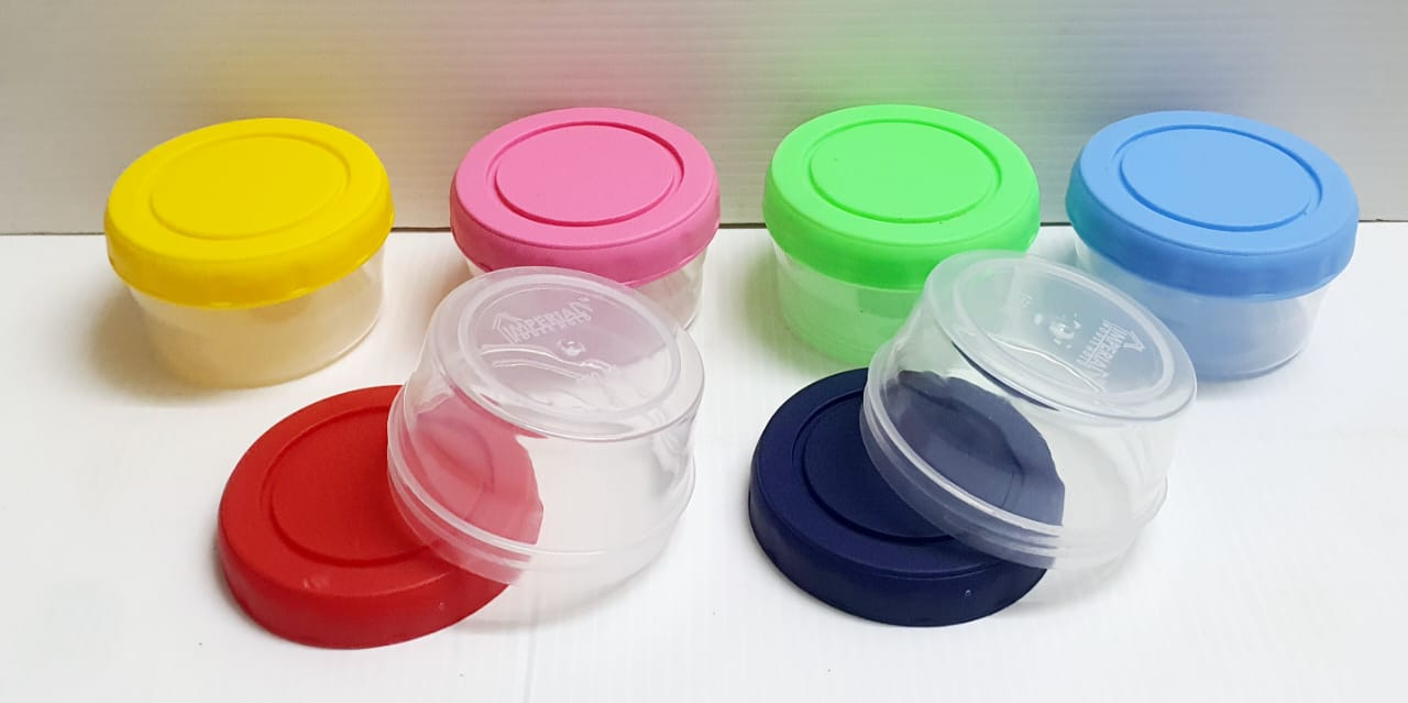 Mini Plastic Food Storage Containers Multi Purpose Box Twist Cap Premium Quality