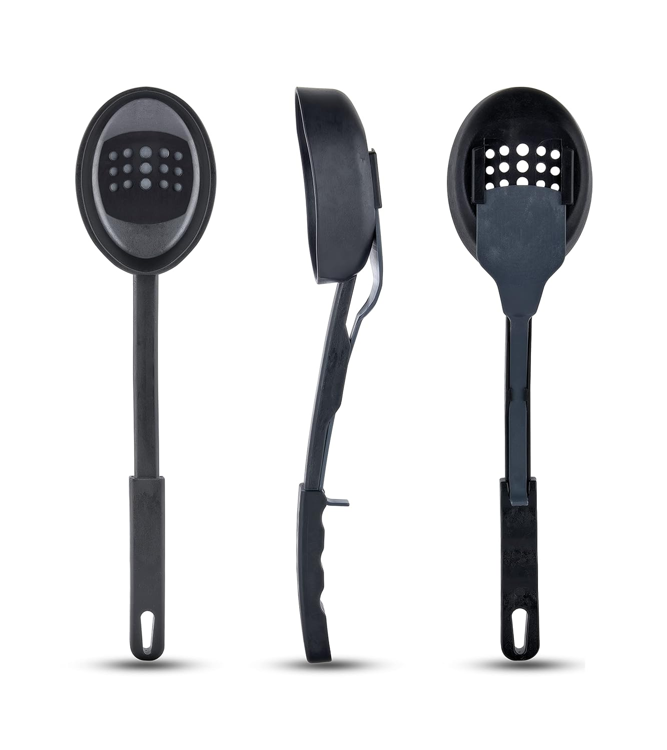 2In1 Multifunctional Colander Spoon And Ladle All In One  Fireproof Non Stick Quality Premium Unique Kitchen Gadget