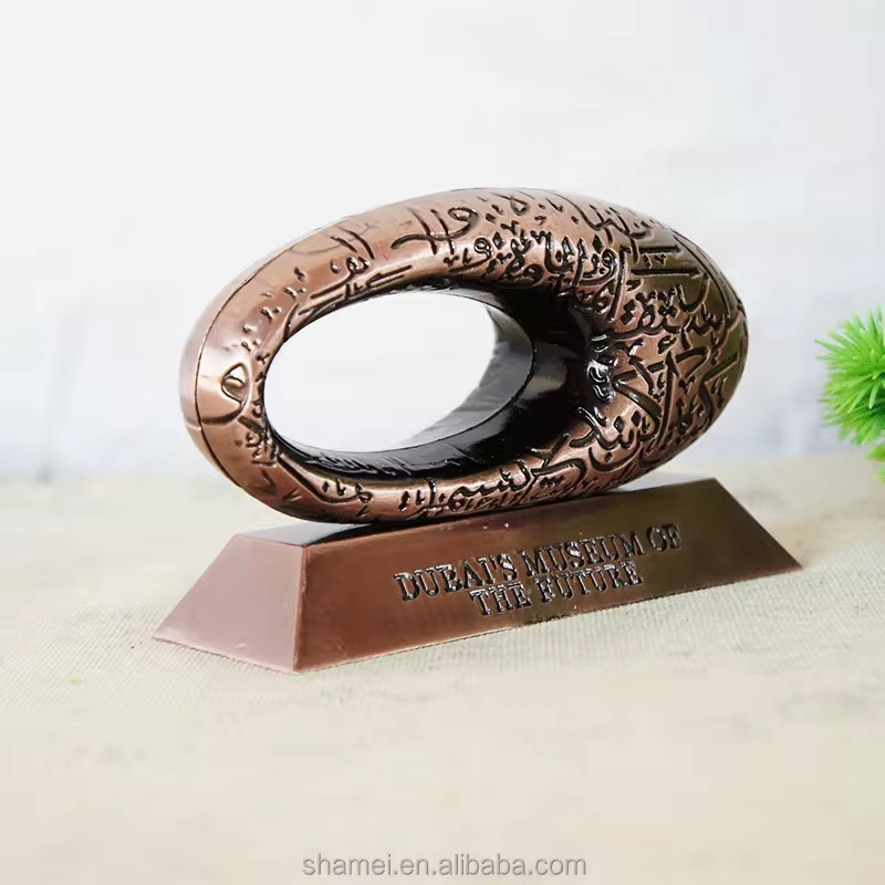 New Arrival Metal Crafts Arab Souvenirs Dubai Future Museum Of The Model For Tourist Gift , 5 Inches Width