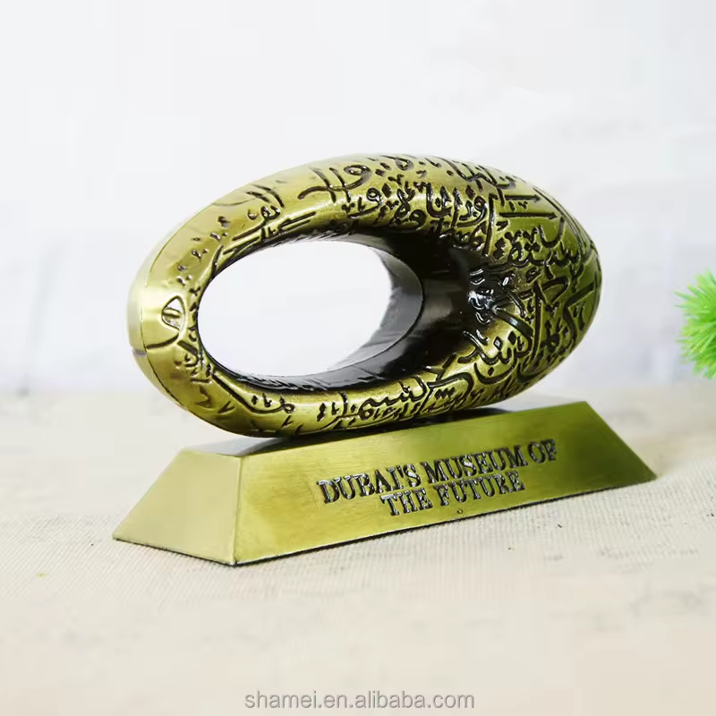 New Arrival Metal Crafts Arab Souvenirs Dubai Future Museum Of The Model For Tourist Gift , 5 Inches Width