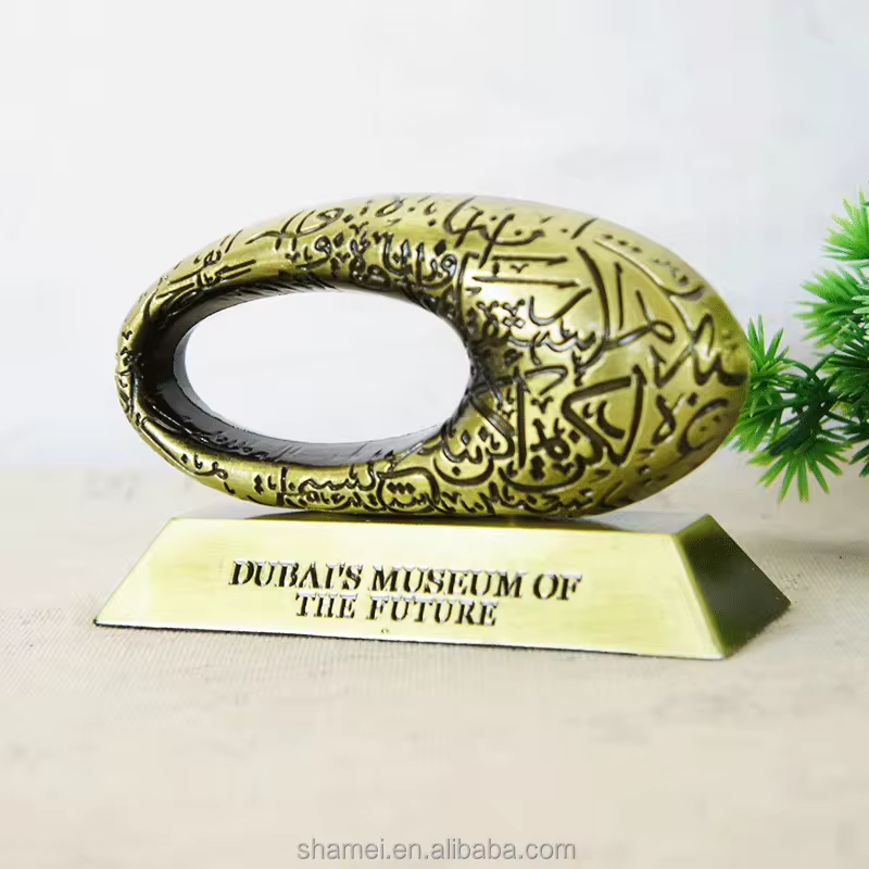 New Arrival Metal Crafts Arab Souvenirs Dubai Future Museum Of The Model For Tourist Gift , 5 Inches Width