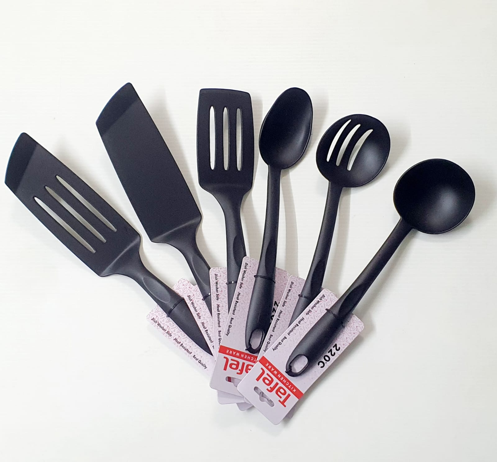 Non-Stick Cooking Spoon Set Of 6 4 Non-Stick Cooking Spoon Set Of 6