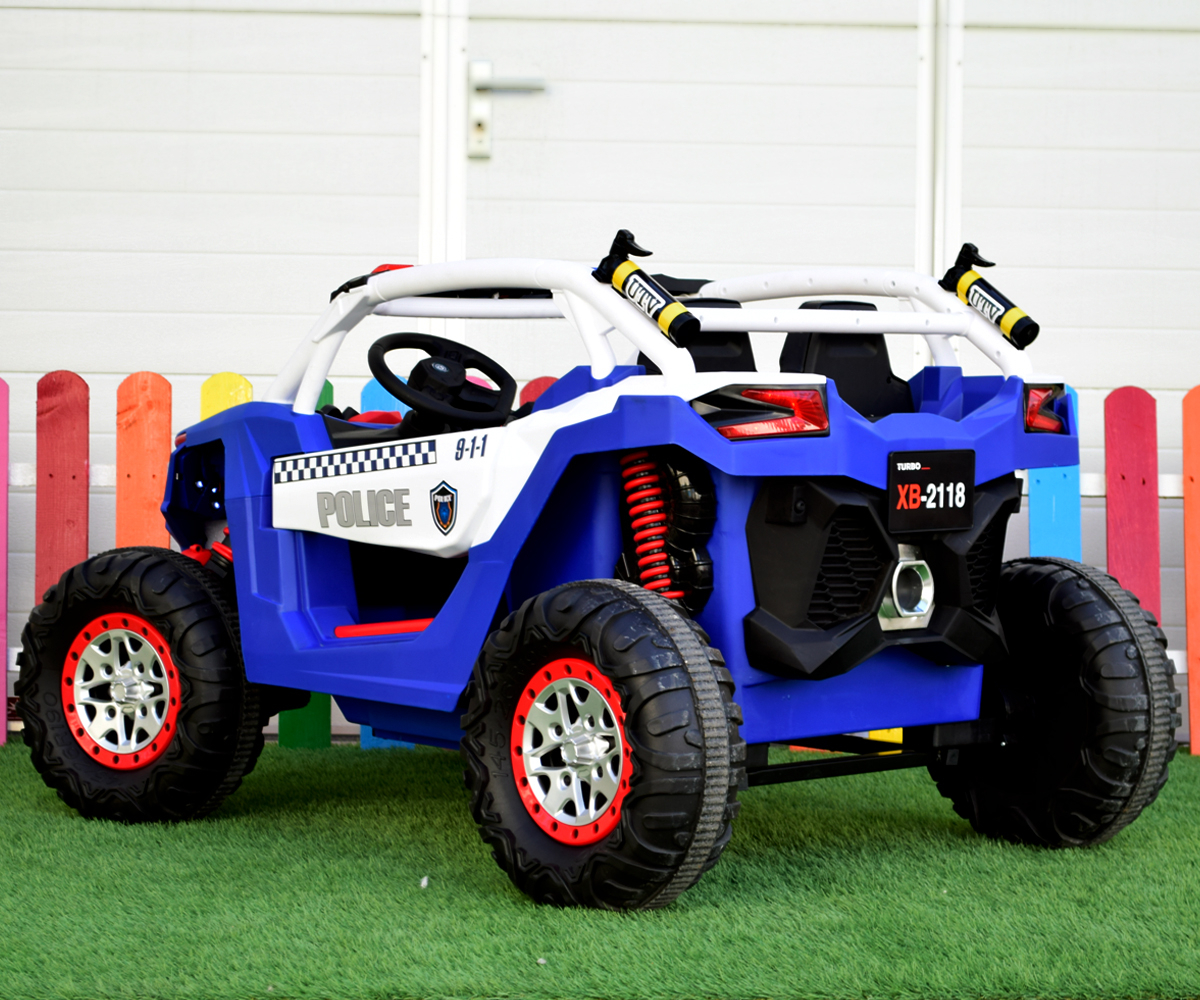 Police Ride-On Utv 4X4 220W 12V Double Xb2118