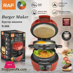 Raf Burger Maker 600W Electric Machine