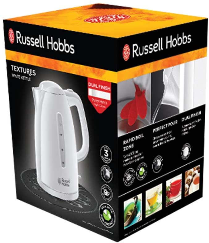 Russell Hobbs 21270 Textures Plastic Kettle, 1.7 Litre, 3000 W
