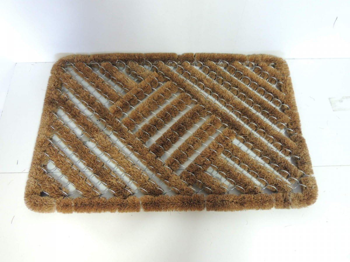 Shoe Scraper Mat Brown Door Mat 39 X 59 Cm