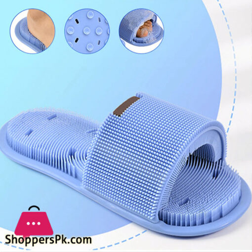 Silicone Foot Washing Slippers Bathroom Men's And Women's Bath Anti-skid -1Pcs