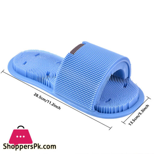 Silicone Foot Washing Slippers Bathroom Men's And Women's Bath Anti-skid -1Pcs