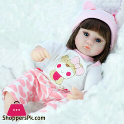 Silicone Vinyl Newborn Reborn Baby Doll Toy - 43 Cm