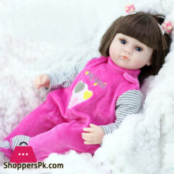 Silicone Vinyl Newborn Reborn Baby Doll Toy - 43 Cm