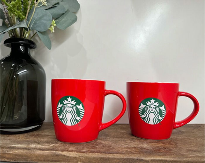 Starbucks Ceramic Mugs 370Ml Set Of 6
