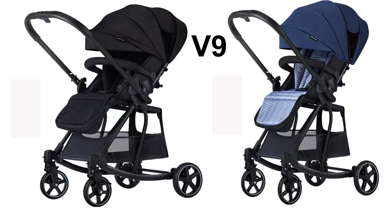 V9 2 In 1 Foldable New Baby Stroller With Rocker