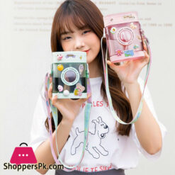 Water Bottle Cute Camera Water Bottles With Straw Leakproof, Bpa-Free, 15 Oz