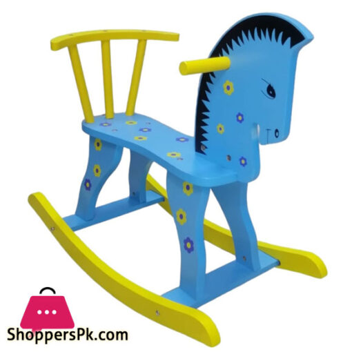 Wood Child Rocking Horse Kid Ride on Toy for 1-3 Year Old