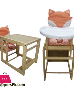 Wooden High Chair And Low Chair for Babies
