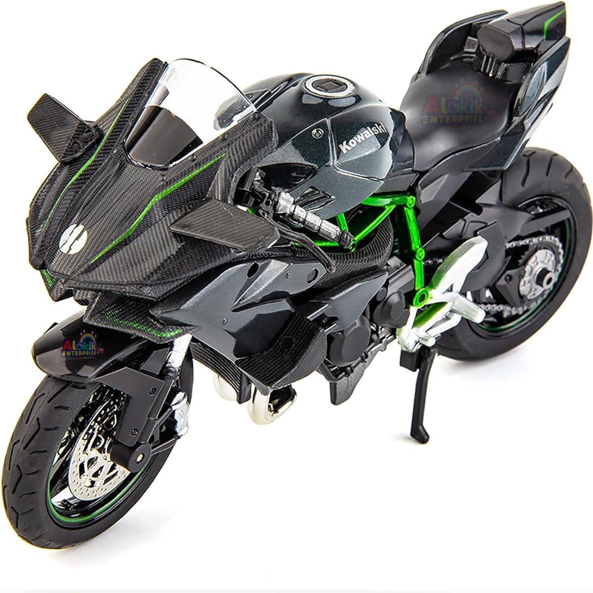 1:12 Kawasaki Ninja H2R Pull Back Motorcycle Die Cast Model Motorcycle