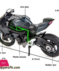 1:12 Kawasaki Ninja H2R Pull Back Motorcycle Die Cast Model Motorcycle 11 1:12 Kawasaki Ninja H2R Pull Back Motorcycle Die Cast Model Motorcycle - Image 2