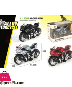 1:12 Kawasaki Ninja H2R Pull Back Motorcycle Die Cast Model Motorcycle