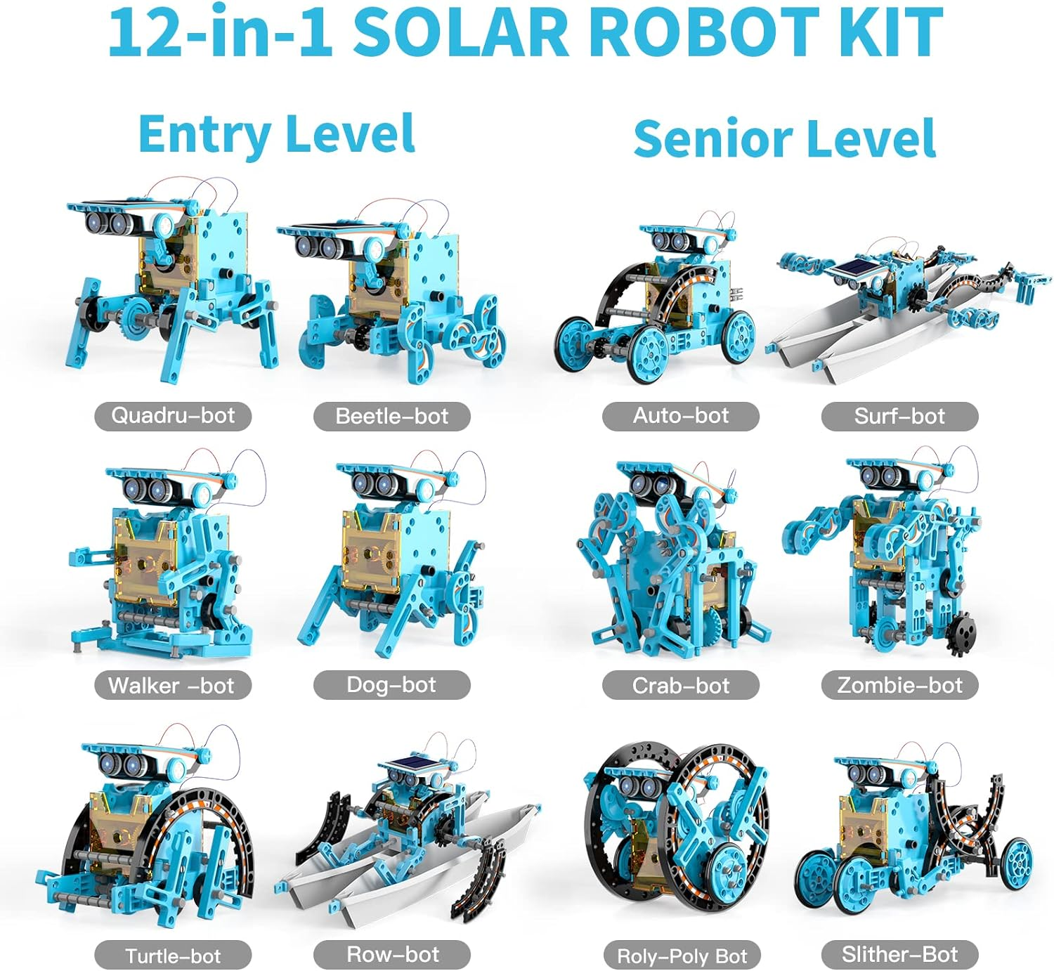 12-In-1 Stem Solar Robot Kit Toys