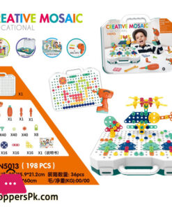 198PCS DIY Kids Creatively Intellectual Toy Children Creative Building Blocks Disassembly with Electric Screw Driver Puzzle Game