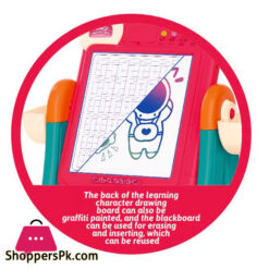 2 In 1 Double Side Educational Brick Game Toy Painting Table Kids Diy Magic Drawing Board