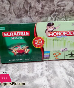 2 in 1 Scrabble Monopoly Board Game