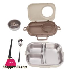 Lunch Box Brown &Amp; Cream 1300Ml:
