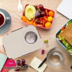 Lunch Box Brown &Amp; Cream 1300Ml: