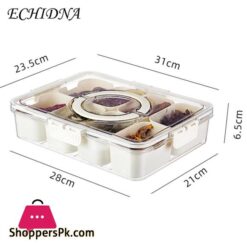8 Gird Spice Storage Box Seasoning Box Lid Food Grade-Large 15 Spice Storage Box Seasoning Box Lid Food Grade Large Capacity Multi Compartment Fresh Keeping Salt Pepper Storage Kitchen Supplies Seasoning Container