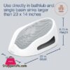 Baby Bath Seat Baby Bath Support Comfort Height Bath Tub Newborn Bath Tub Baby Bathtub Bathing Seat For Kids Silicon Bath Seat New Born Non Slip Seat