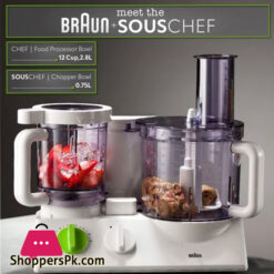 Braun Fp3030 220 Volt Food Processor / Blender/ And Citrus Juicer 220 Volt/50 Hertz