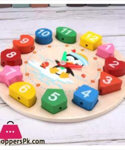 Cartoon Analog Clock Shape Wooden Toy 10 Cartoon Analog Clock Shape Wooden Toy Wooden Shape Color Sorting Clock Teaching Time Number Blocks Clock Shape Patterns Sorting And Animal Puzzle Montessori Early Learning Educational Toy