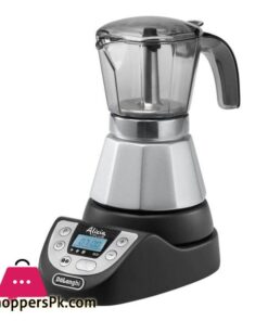 DeLonghi Alicia Plus Electric Moka Coffee Maker BlackSilver EMKP42B