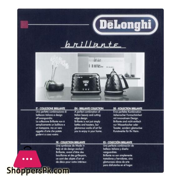 Delonghi Brillante Design Electric Kettle, Kbj2001 6 Delonghi Brillante Design Electric Kettle Kbj2001