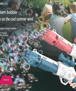 Electric Bubble Gun For Kids 19 hole Electric Rifle Bubble Gun Toy Comes With Bubble Liquid High Quality Product Easy to Handle Hand Compact Size For Kids Massive Bubble Machine Automatic Bubble Maker Outdoor Fun For Summer Birthday or wedding Party Toys