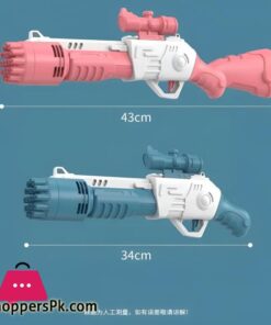 Electric Bubble Gun For Kids 19 Hole Electric Rifle Bubble Gun 34 Electric Bubble Gun For Kids 19 Hole Electric Rifle Bubble Gun Toy Comes With Bubble Liquid High Quality Product Easy To Handle Hand Compact Size For Kids Massive Bubble Machine Automatic Bubble Maker Outdoor Fun For Summer Birthday Or Wedding Party Toys