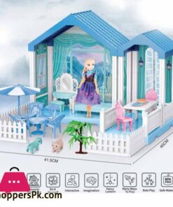 Frozen Blue Color Girl Lovely Villa