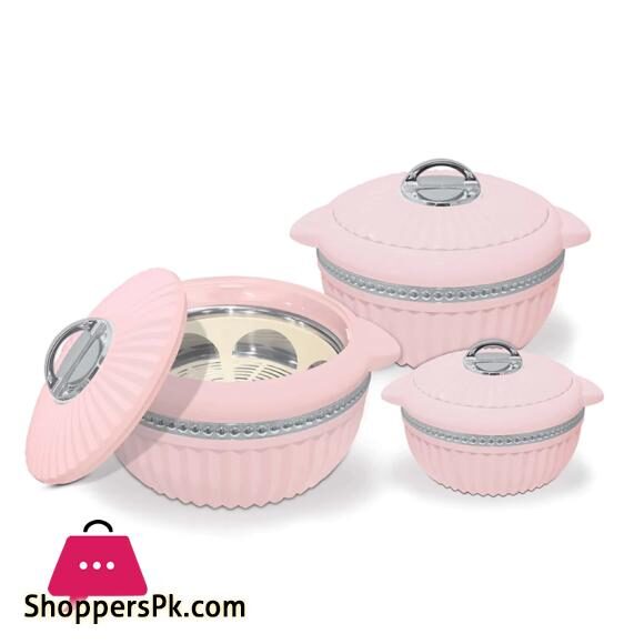 Hot Pot Set By Happy House - Arizona H7 - 3Pcs Set 15 Hot Pot Set By Happy House Arizona H7 3Pcs Set Pink