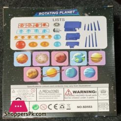 Urban Vendors Kids 360 Solar System Rotating Planets Projections Galaxy Astronomy Science Exploration Planetarium Set For School Kids Diy Teaching Aid