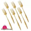 Table Fork Set Of 6Pcs Gold Dy-017