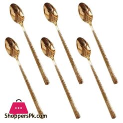 Tea Spoon Set Of 6Pcs Gold Dy-003