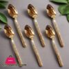 Tea Spoon Set Of 6Pcs Gold Dy-004 2 Tea Spoon Set Of 6Pcs Gold Dy-004