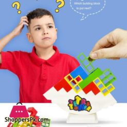 Odeez Tetra Tower Balance Games Stacking Team Building Blocks Board Game For Kids Family Balancing Blocks Board Games Stacking Fun Toy For Children