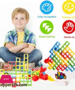 Odeez Tetra Tower Balance Games Stacking Team Building Blocks Board Game For Kids Family Balancing Blocks Board Games Stacking Fun Toy For Children